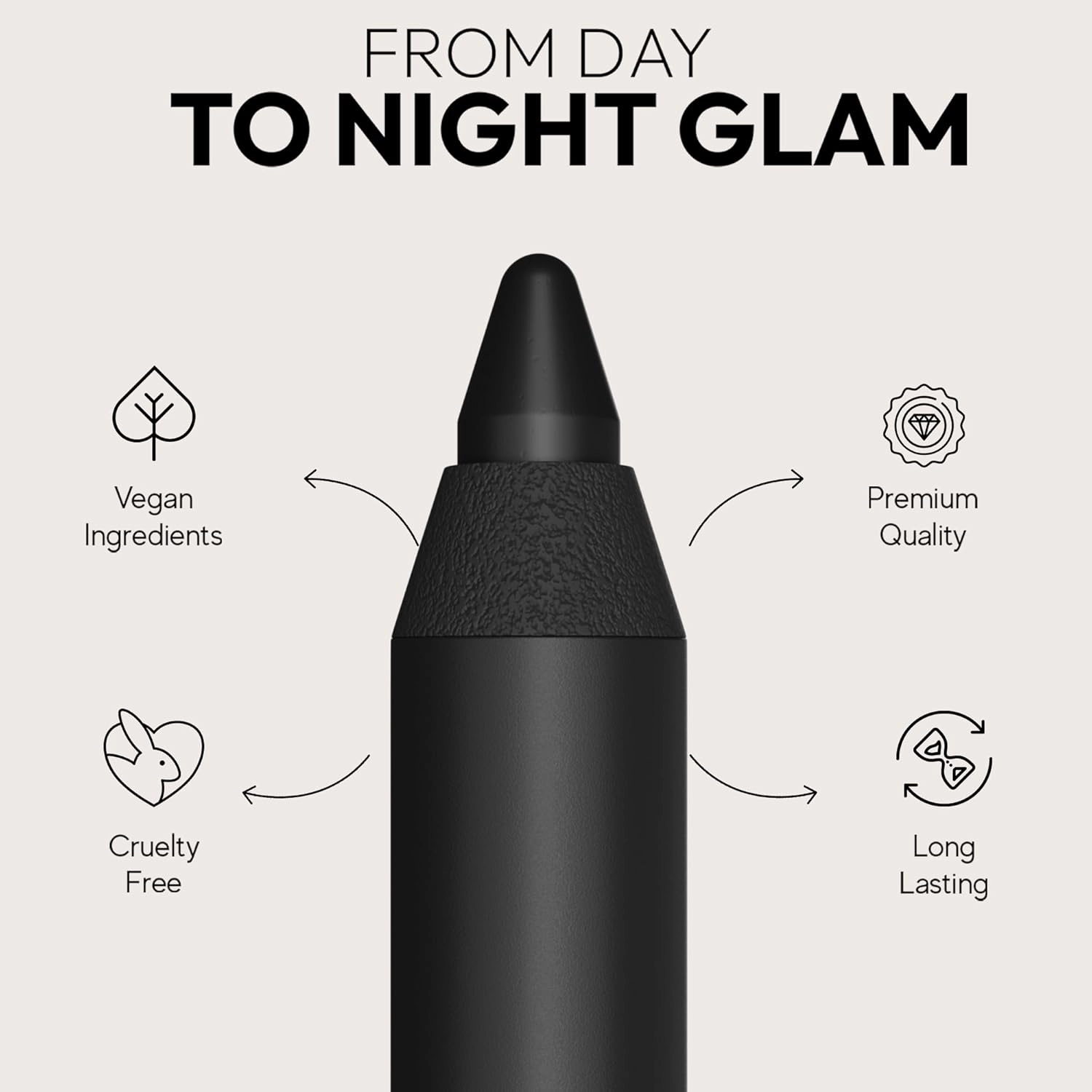 Araceli Beauty Gel Pencil Eyeliner – Water Resistant & Smudge-Proof, Long-Lasting Eye Makeup for Precision Lining & Bold Rose Gold Color