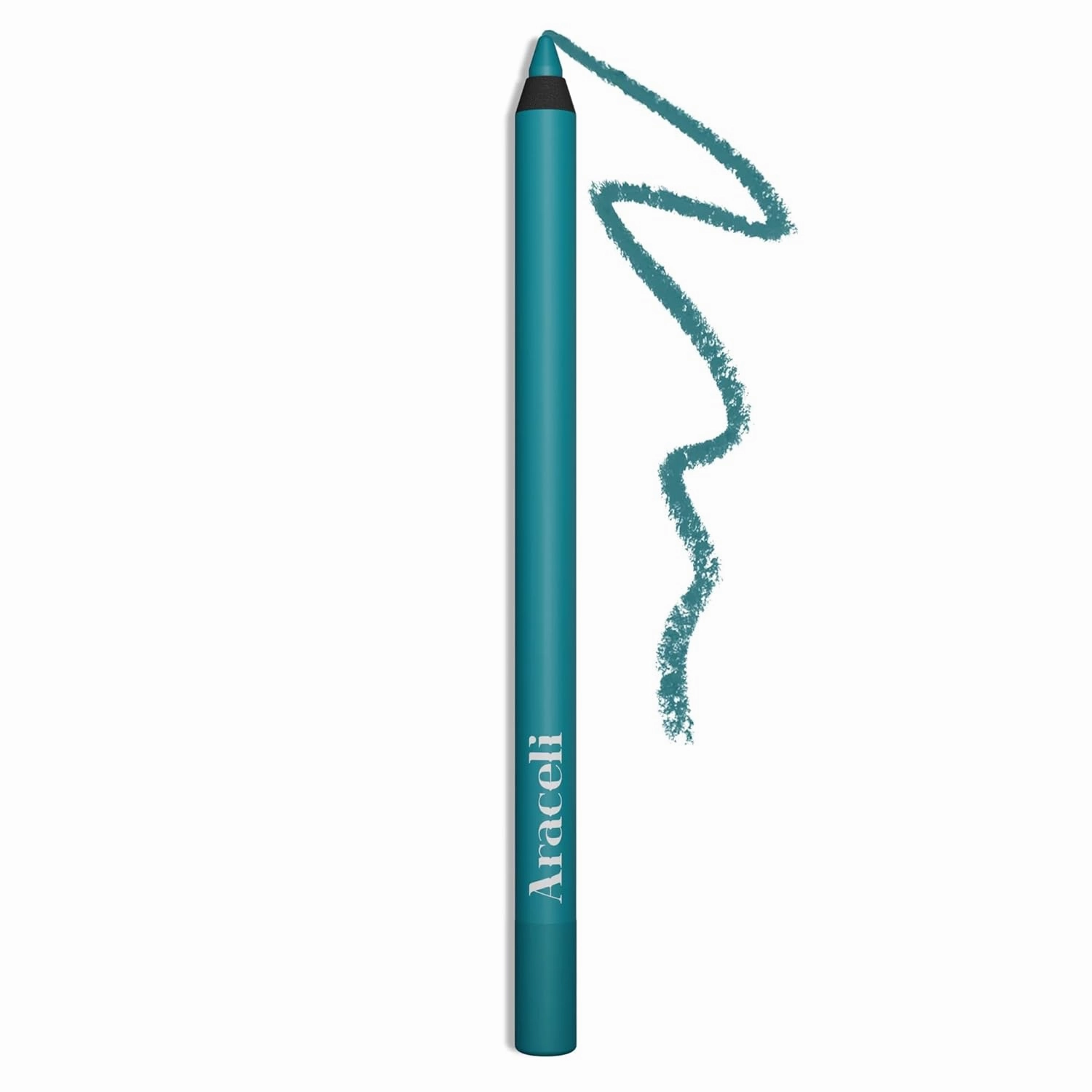 Araceli Beauty Gel Pencil Eyeliner – Water Resistant & Smudge-Proof, Long-Lasting Eye Makeup for Precision Lining & Bold Turquoise Color