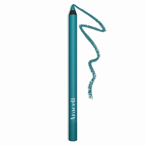 Araceli Beauty Gel Pencil Eyeliner – Water Resistant & Smudge-Proof, Long-Lasting Eye Makeup for Precision Lining & Bold Turquoise Color