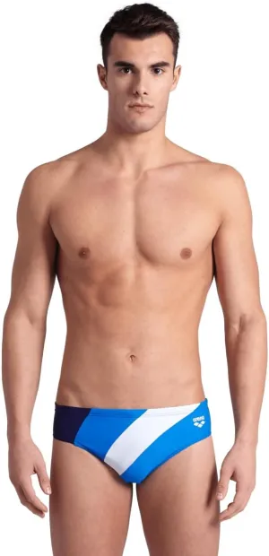 ARENA Feel Men's Waves Profile Swim Brief Stretchy Waterfeel Swimsuit Pool Beach Swimwear Sporty Comfortable Bathing Suit