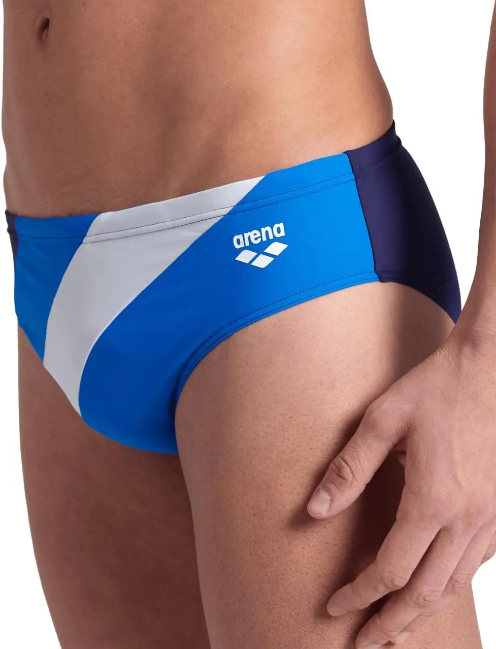 ARENA Feel Men's Waves Profile Swim Brief Stretchy Waterfeel Swimsuit Pool Beach Swimwear Sporty Comfortable Bathing Suit