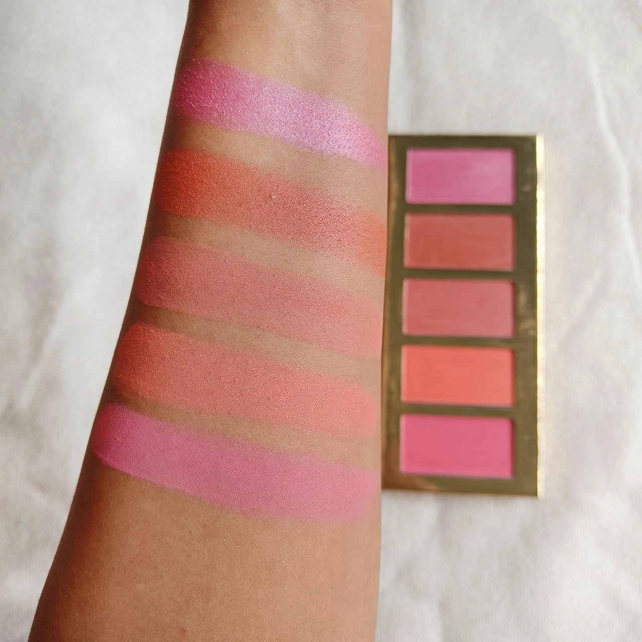 Artist Blusher Palette for Makeup, Long Lasting with matte and shimmer shade (03)