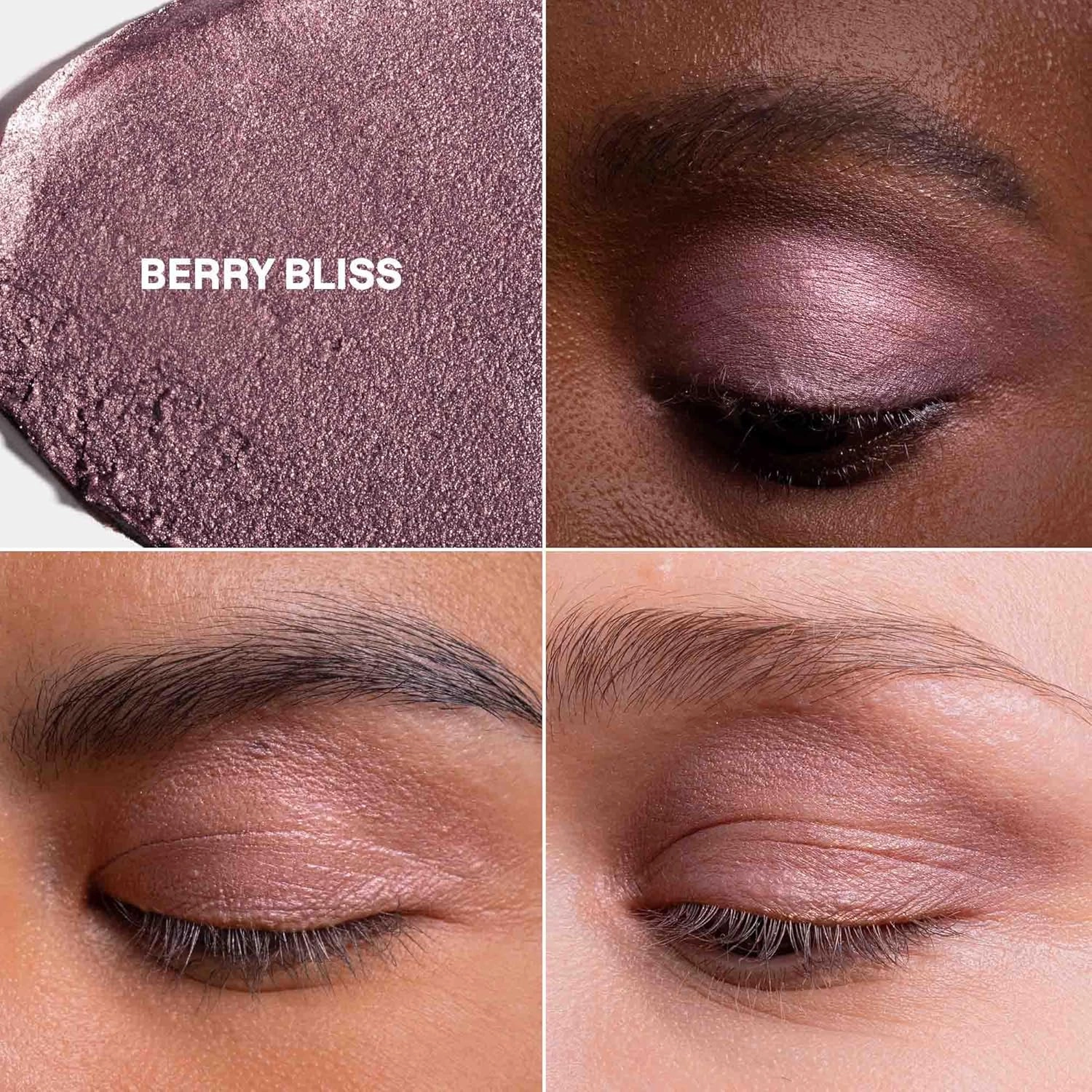 ATTITUDE Oceanly Eyeshadow, EWG Verified, Single Shimmer Cream Eyeshadow, Plastic-Free, Vegan Beauty and Makeup, Berry Bliss, 0.16 Fl Oz