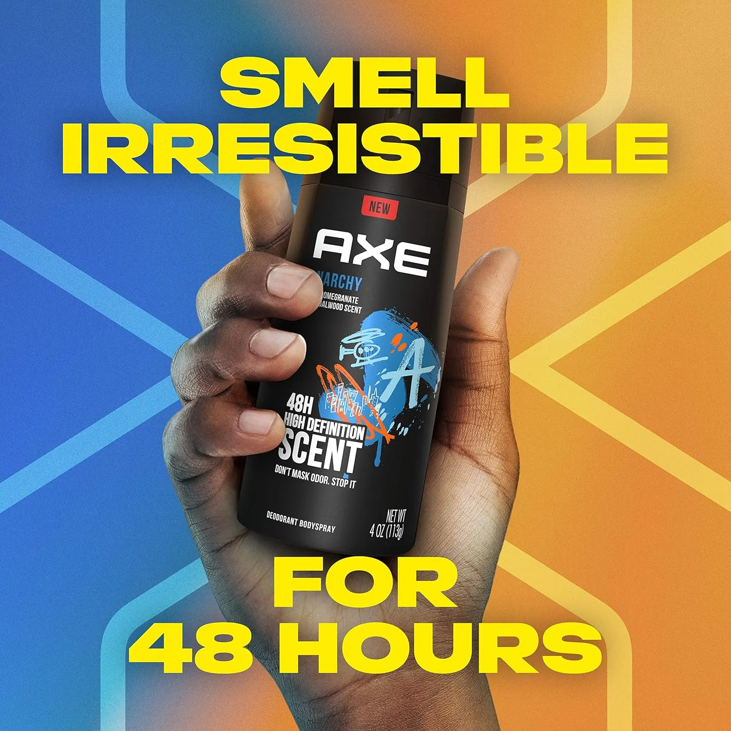 AXE Body Spray for Men Anarchy 4 oz, Pack of 6