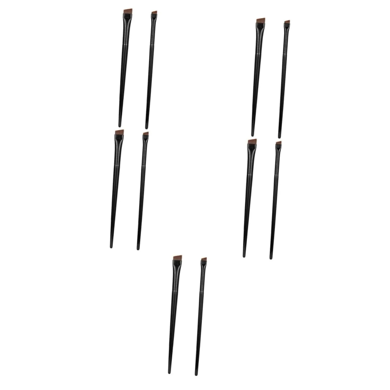 balacoo 15sets Angled Eyeliner Brushes for Precise Eyebrow Eye Makeup Soft Flat Bristles Travel-friendly Design for Shaping Filling for Makeup