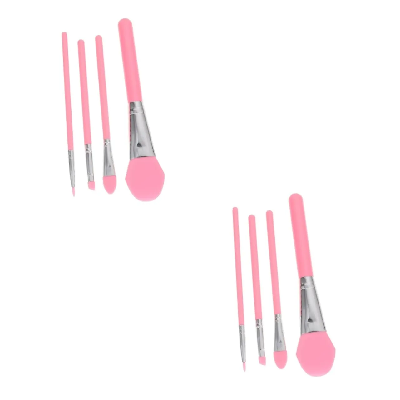 balacoo 8pcs Silicone Makeup Applicator Cosmetic Brush for Foundation Eyeliner and Lip Makeup Easy to -friendly Design for Women and Girls