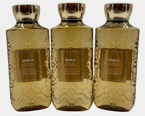 Bath & Body [3 Pack] SHOWER GEL/BODY WASH 10 FL OZ / 295 mL (Packaging may vary) (Full Size, DAHLIA)