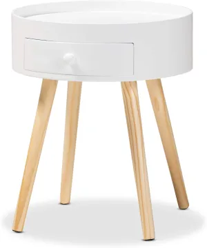 Baxton Studio Nightstands, One Size, White
