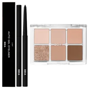 BBIA Last Auto Gel Eyeliner (01 NOIR)   Ready To Wear Eye Palette (02 MOOD BLUSH) Bundle Set