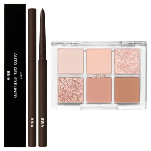 BBIA Last Auto Gel Eyeliner (02 JAZZ)   Ready To Wear Eye Palette (01 NUDE BLUSH) Bundle Set