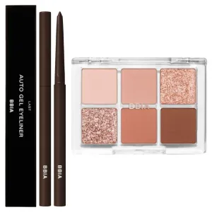BBIA Last Auto Gel Eyeliner (02 JAZZ)   Ready To Wear Eye Palette (03 DRY FLOWER) Bundle Set
