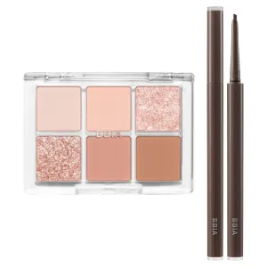 BBIA Ready To Wear Eye Palette (01 NUDE BLUSH)   Last Auto Gel Eyeliner SLIM (S2 JAZZ) Bundle Set