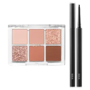 BBIA Ready To Wear Eye Palette (03 DRY FLOWER)   Last Auto Gel Eyeliner SLIM (S1 NOIR) Bundle Set