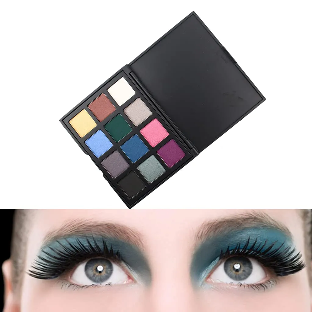 Beauty Glazed Eyeshadow Palette 12 Colors Long Lasting Blendable Natural Pigment Neutrals Makeup Kit Shimmer Professional Gift for Vibrant Eye Makeup - 12Z