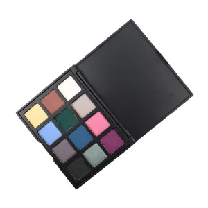 Beauty Glazed Eyeshadow Palette 12 Colors Long Lasting Blendable Natural Pigment Neutrals Makeup Kit Shimmer Professional Gift for Vibrant Eye Makeup - 12Z