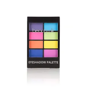 Beauty UK- Beauty UK PRO HI-TECH Maximum Intensity and Long-Lasting Formula - Professional Eyeshadow Palette no.8 for Bright, Bold Makeup - Wild & Wonderful