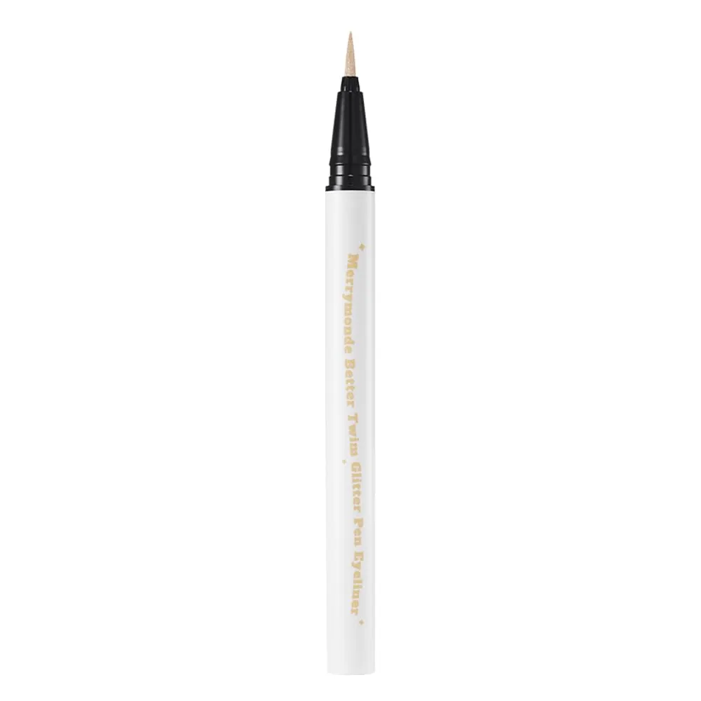 Better Twim Glitter Pen Eyeliner – Long-Lasting, High-Pigment, Vibrant Colors Eyeliner for Sparkling Eye Makeup (03 Beige)