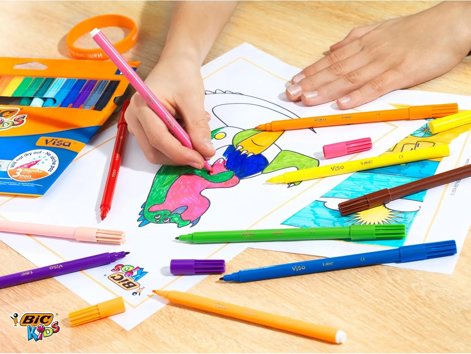Bic Drum 84 Kids Visa Felt Tips ASSTD
