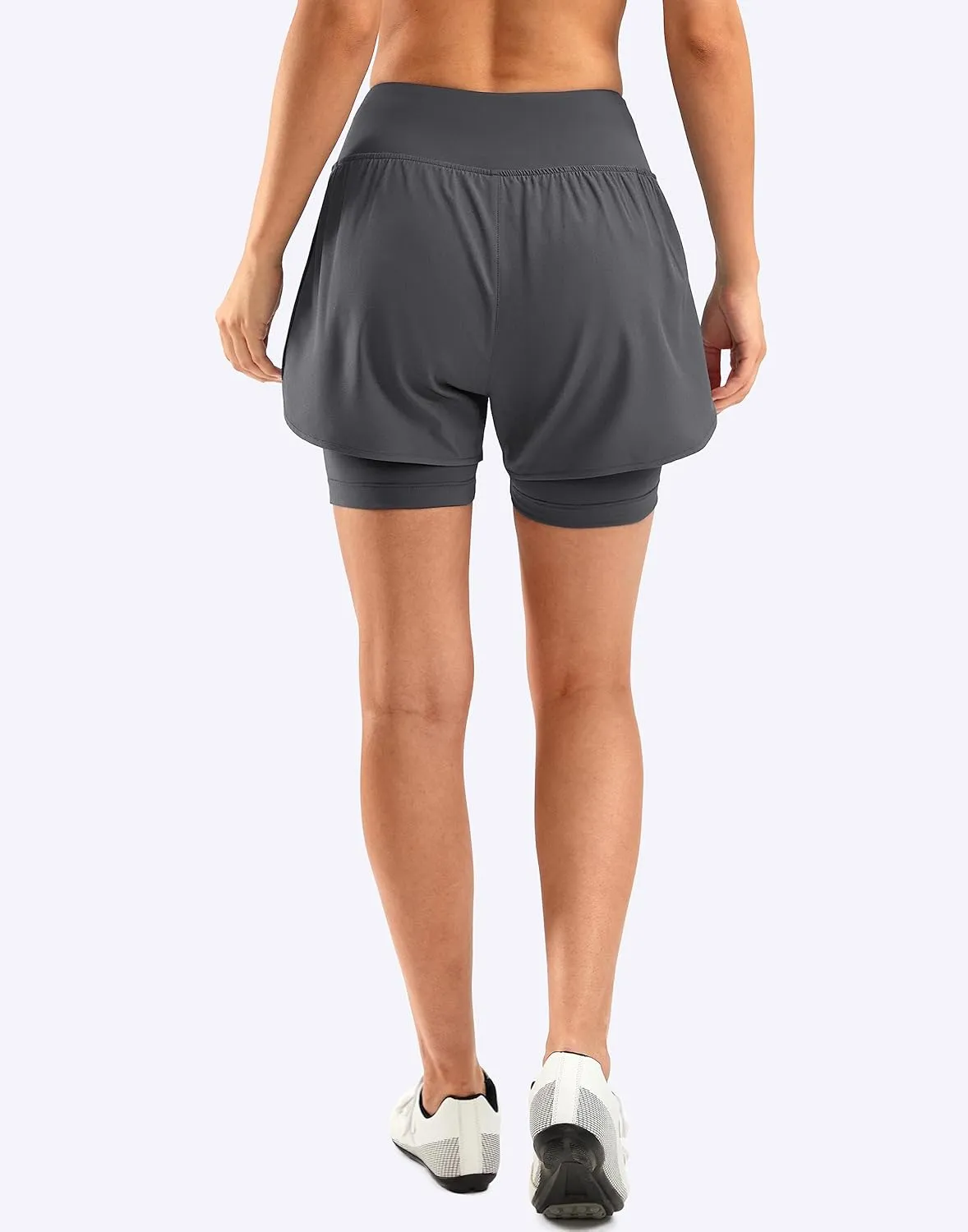 Bikewa Women's Mountain Bike Shorts 4D Padded Cycling Riding Biking Bicycle Biker Cycle Shorts for Women Zipper Pockets