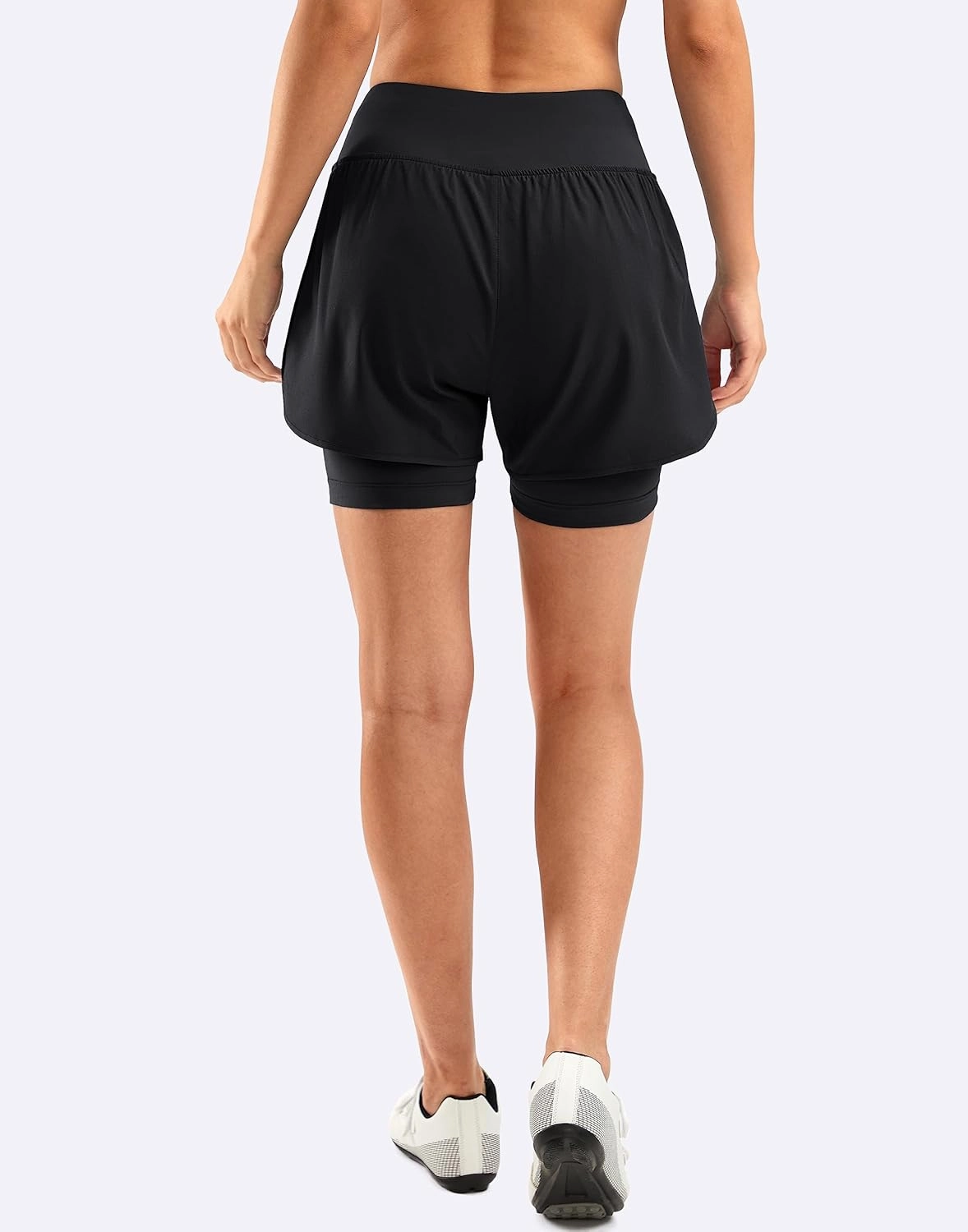 Bikewa Women's Mountain Bike Shorts 4D Padded Cycling Riding Biking Bicycle Biker Cycle Shorts for Women Zipper Pockets