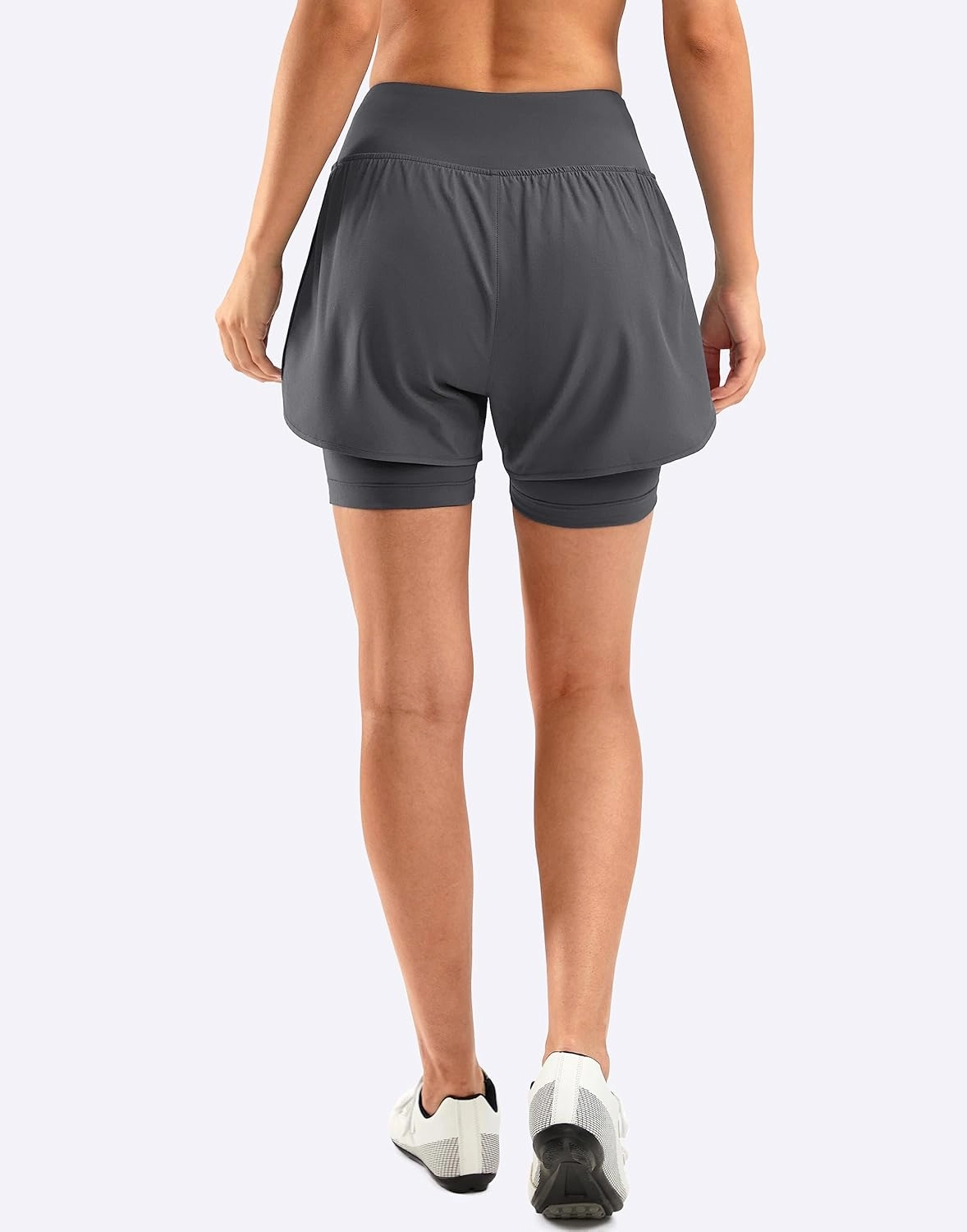 Bikewa Women's Mountain Bike Shorts 4D Padded Cycling Riding Biking Bicycle Biker Cycle Shorts for Women Zipper Pockets
