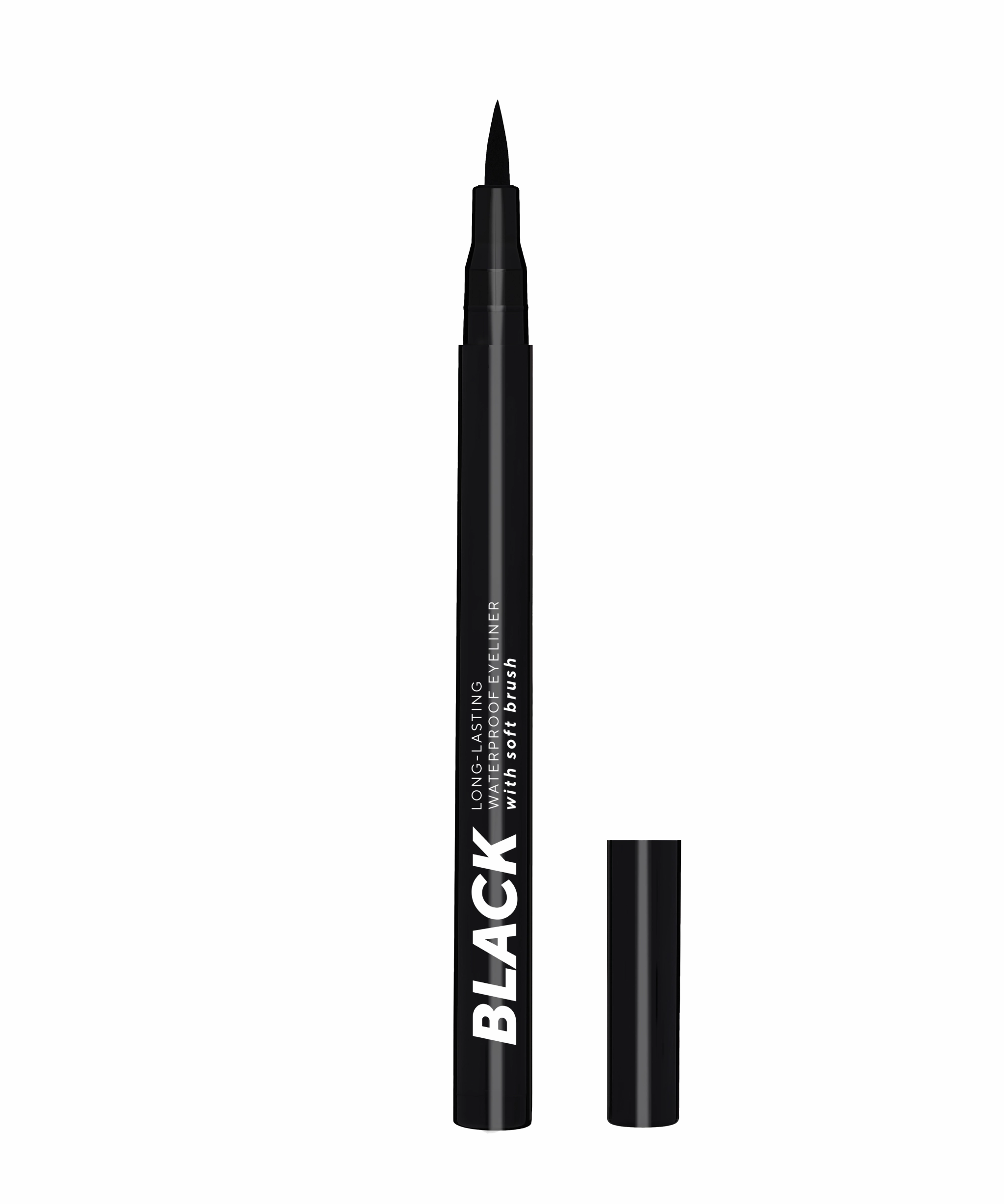 Black Eyeliner with Soft Brush