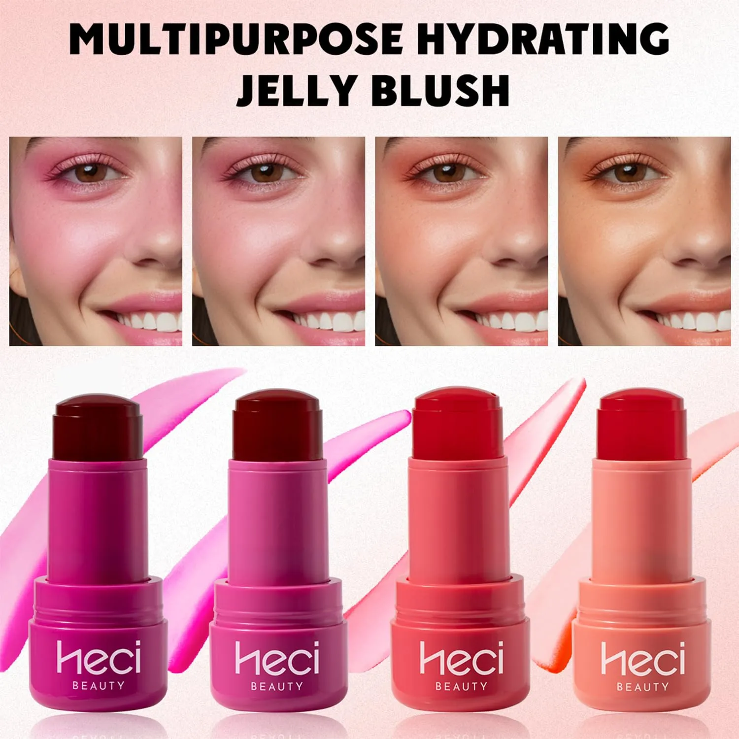 Blush Stick Travel Size,0.17 oz - Sheer Lip & Cheek Stain - Buildable Watercolor Finish, Vegan, Cruelty Free (Berry)