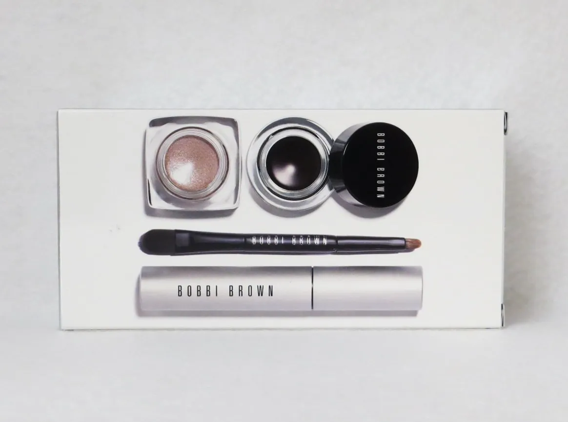 Bobbi Brown Long-Wear 4-piece Eye Set, Mascara   Gel Eyeliner   Metallic Cream Shadow Plus Mini Brush $109.50