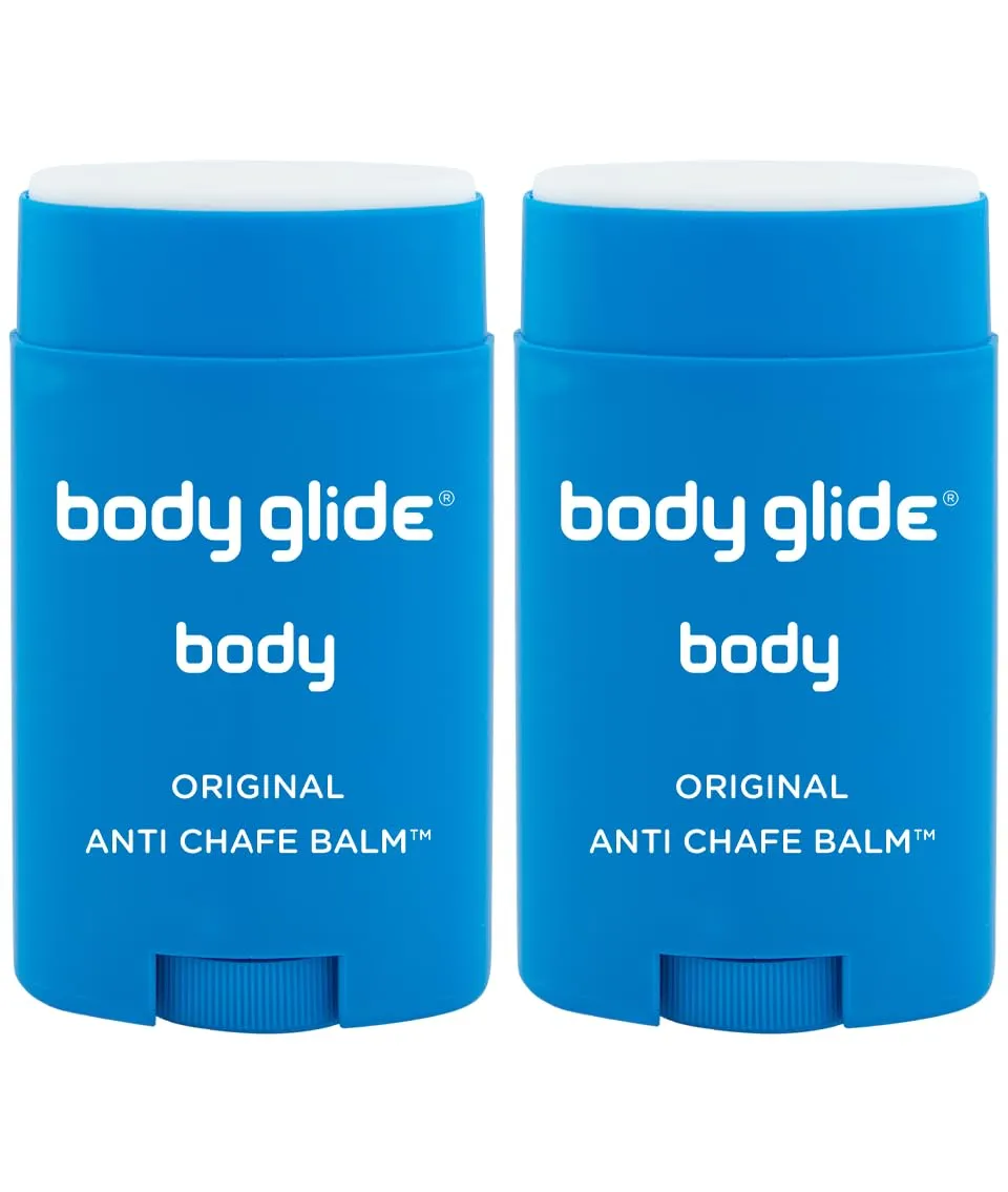 Body Glide Original Anti Chafe Balm | Anti Chafing Stick | Prevent Arm, Chest, Butt, Thigh, Ball Chafing & Irritation | Trusted Skin Protection Since 1996 |1.5oz-2pk