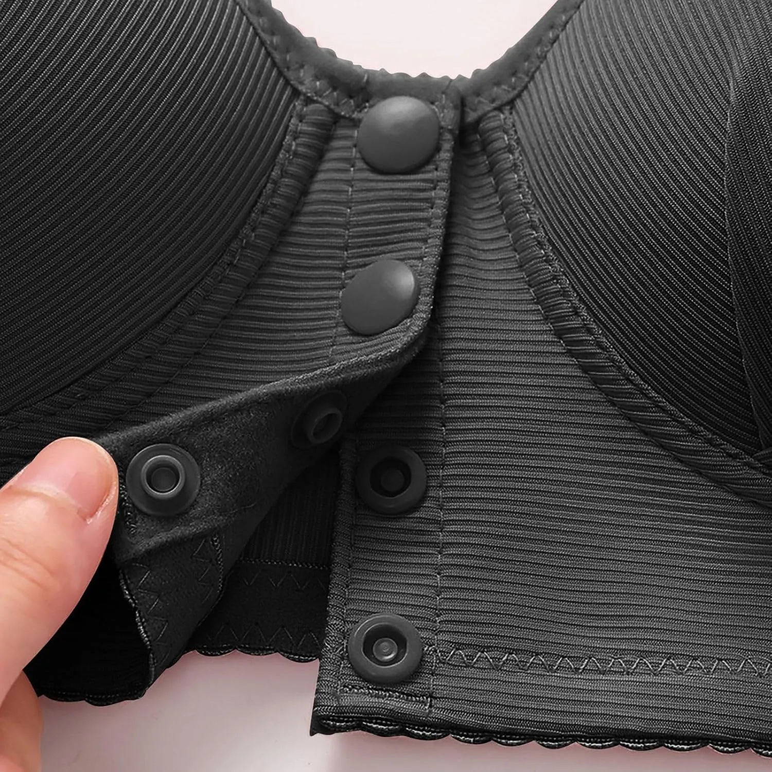 Bras for Older Women Front Closure Wireless Push Up Bras Everyday Wirefree No Underwire Comfortable Sleep Bra