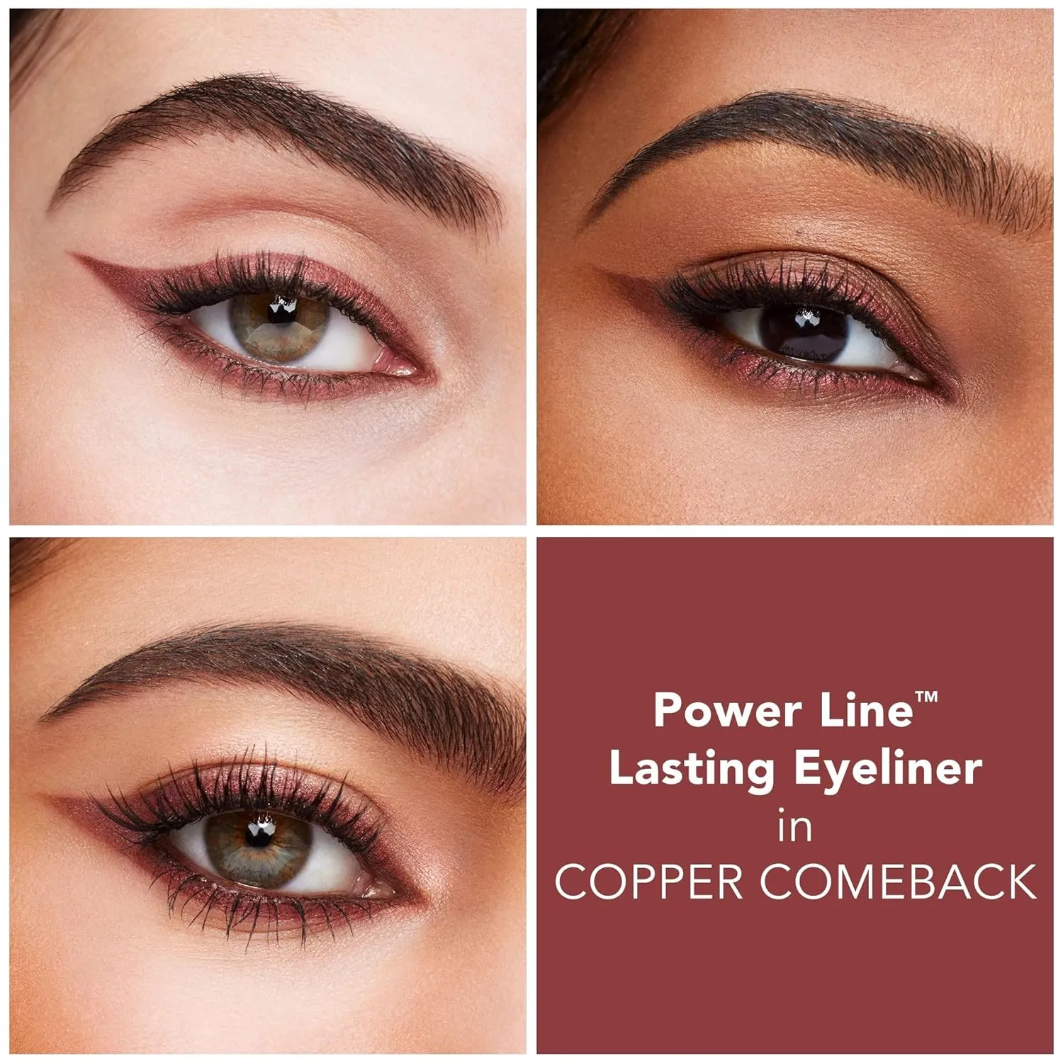 BUXOM Power Line Lasting Eyeliner, Creamy Retractable Eye Liner, Waterproof & Smudge Proof, Bladed Tip & Built-In Brush to Line & Define Eyes