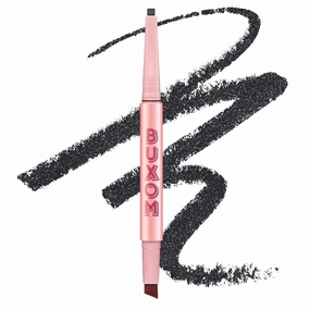 Buxom Power Line Lasting Eyeliner, Creamy Retractable Eye Liner, Waterproof & Smudge Proof, Bladed Tip & Built-In Brush to Line & Define Eyes, Cruelty Free