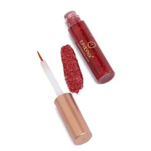 by Dr. Liia Hypoallergenic Eyeliner, Glitter Liquid Eyeliner I Gluten Free and Vegan for Sensitive Skin (10: Red)