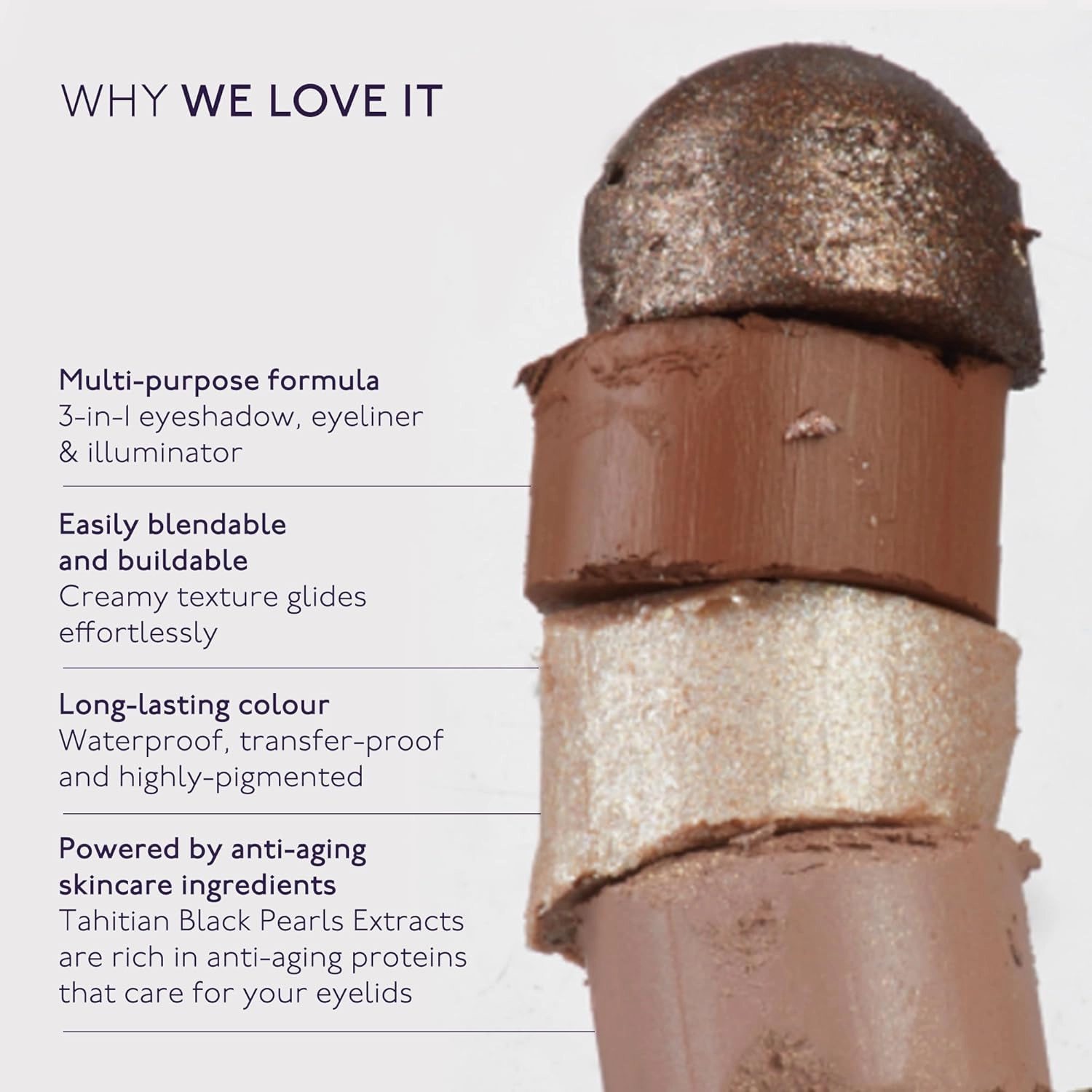 By Terry, Ombre Blackstar Eyeshadow, Cream Eyeshadow Stick, Long-Lasting, Waterproof, Matte Finish, Latte, 25g
