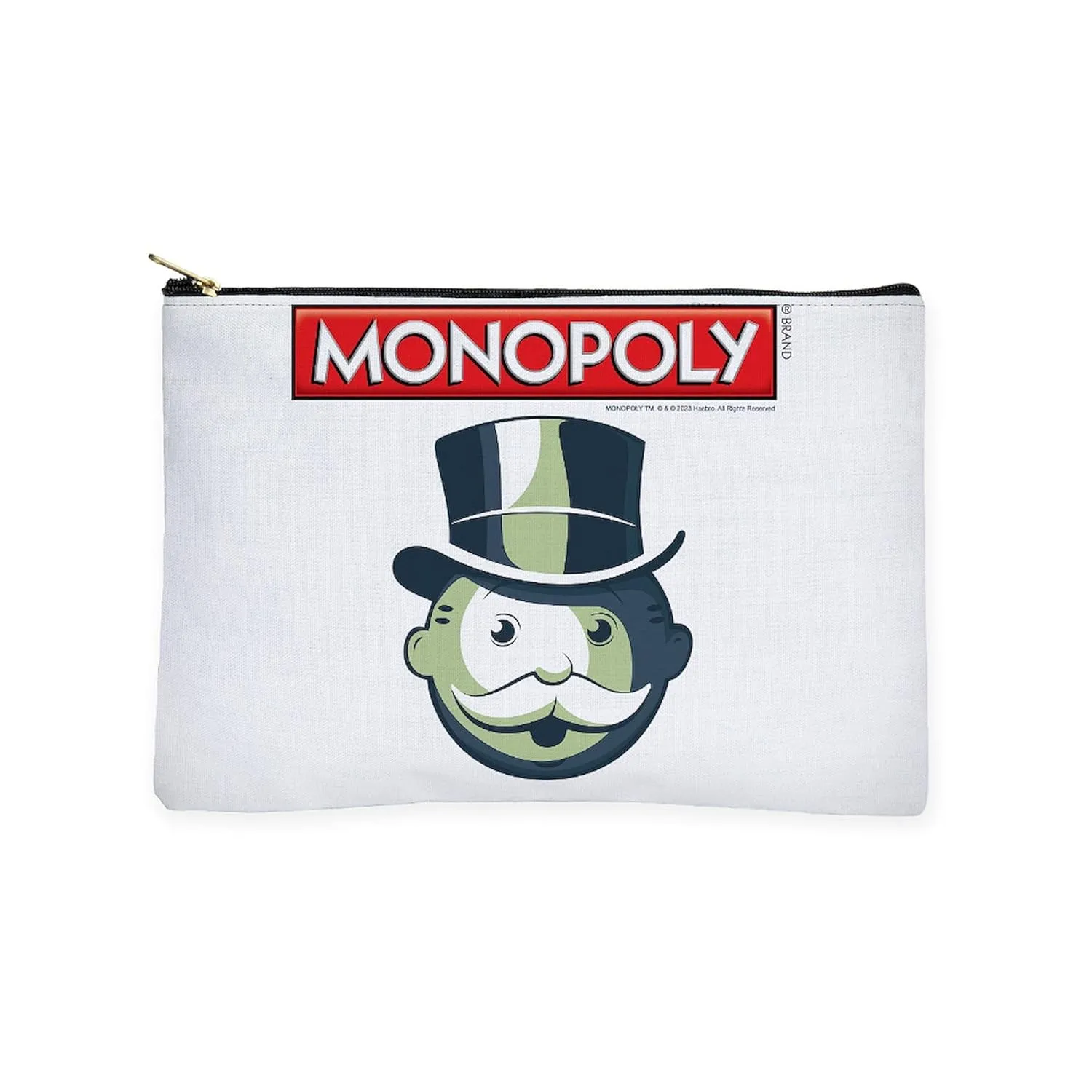 CafePress Mr. Monopoly Head Shot Zipper Makeup Pouch, 8.5"x6"