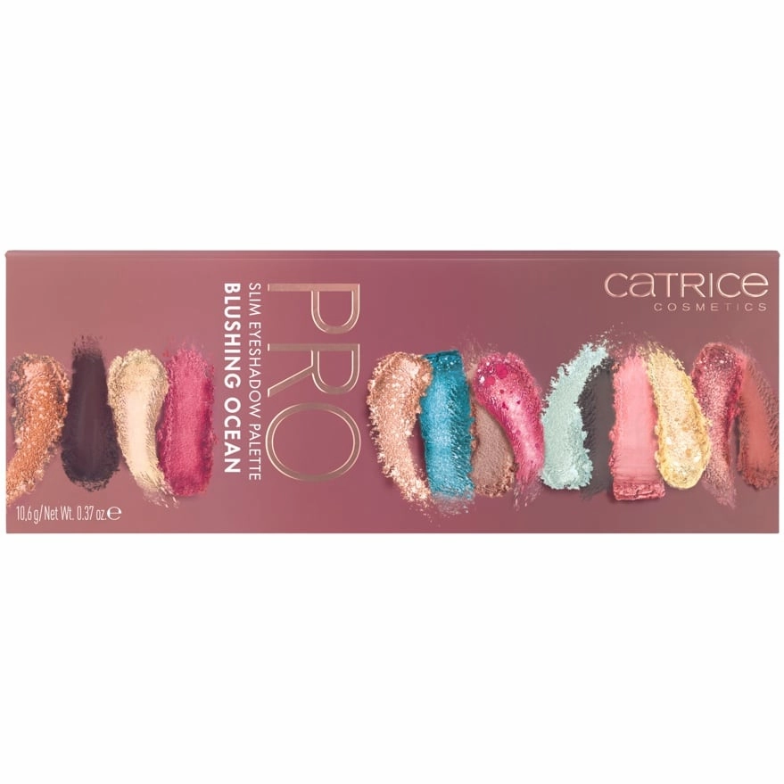 Catrice Pro Slim Eyeshadow Palette Blushing Ocean - 14 shades