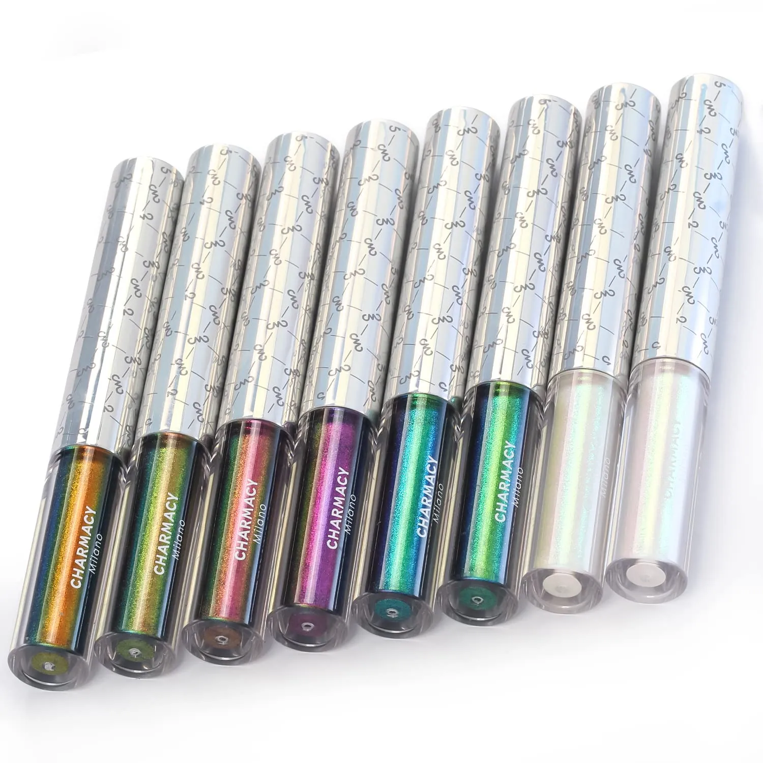 CHARMACY Chameleon Liquid Eyeliner, Liquid Glitter Eyeliner, Highly Pigmented, Metallic Intense MultiColor Shifting waterproof Eyeliner, Ultra-Fine Tip, Longwearing, Smudge-proof (#SET2-902/904/906)