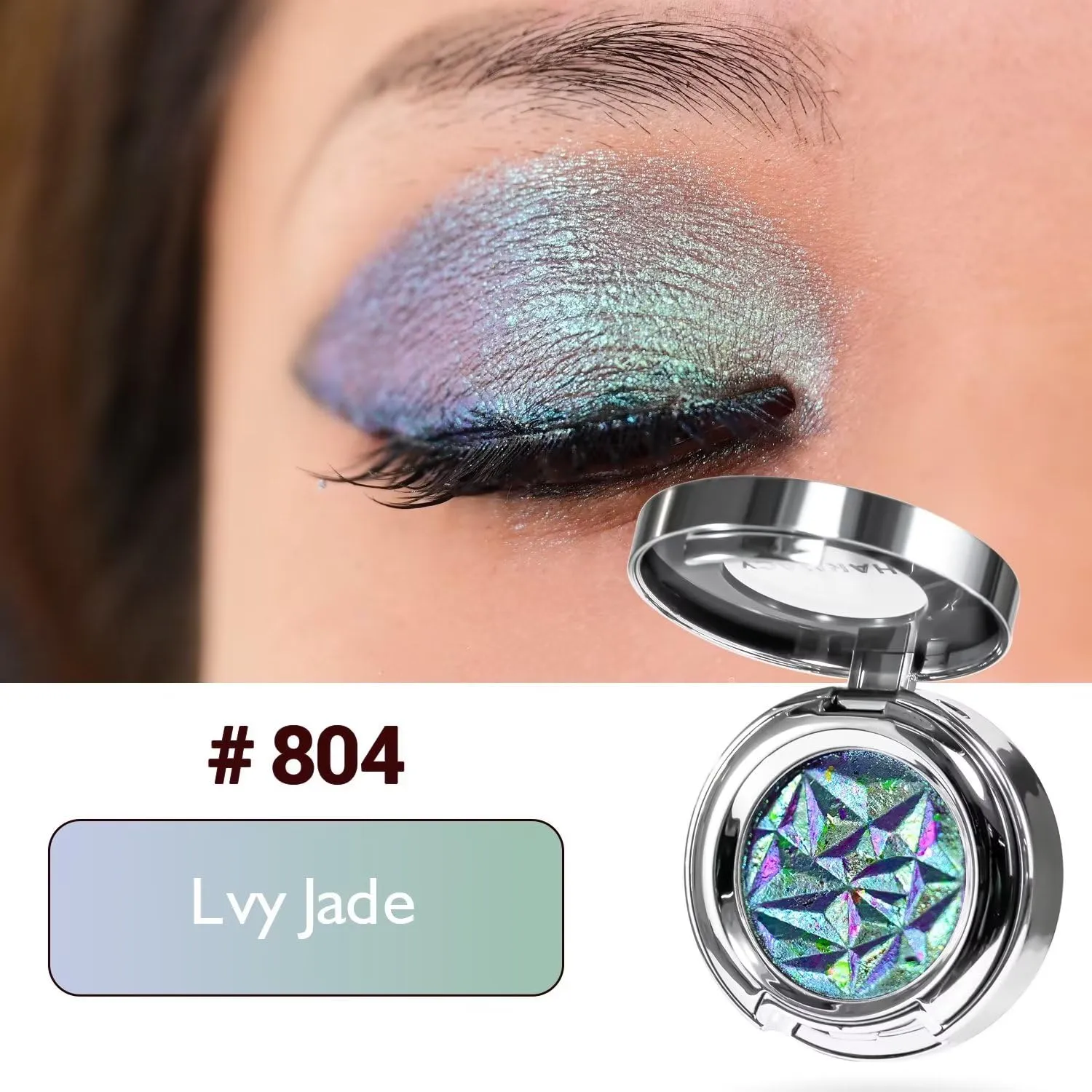 CHARMACY Multichrome Eyeshadow, Insane Shifters Chameleon Eyeshadow, Creates High-Impact, Glitter Metallic Eye Looks, 100% Vegan and Cruelty Free, 1.9g (#804)