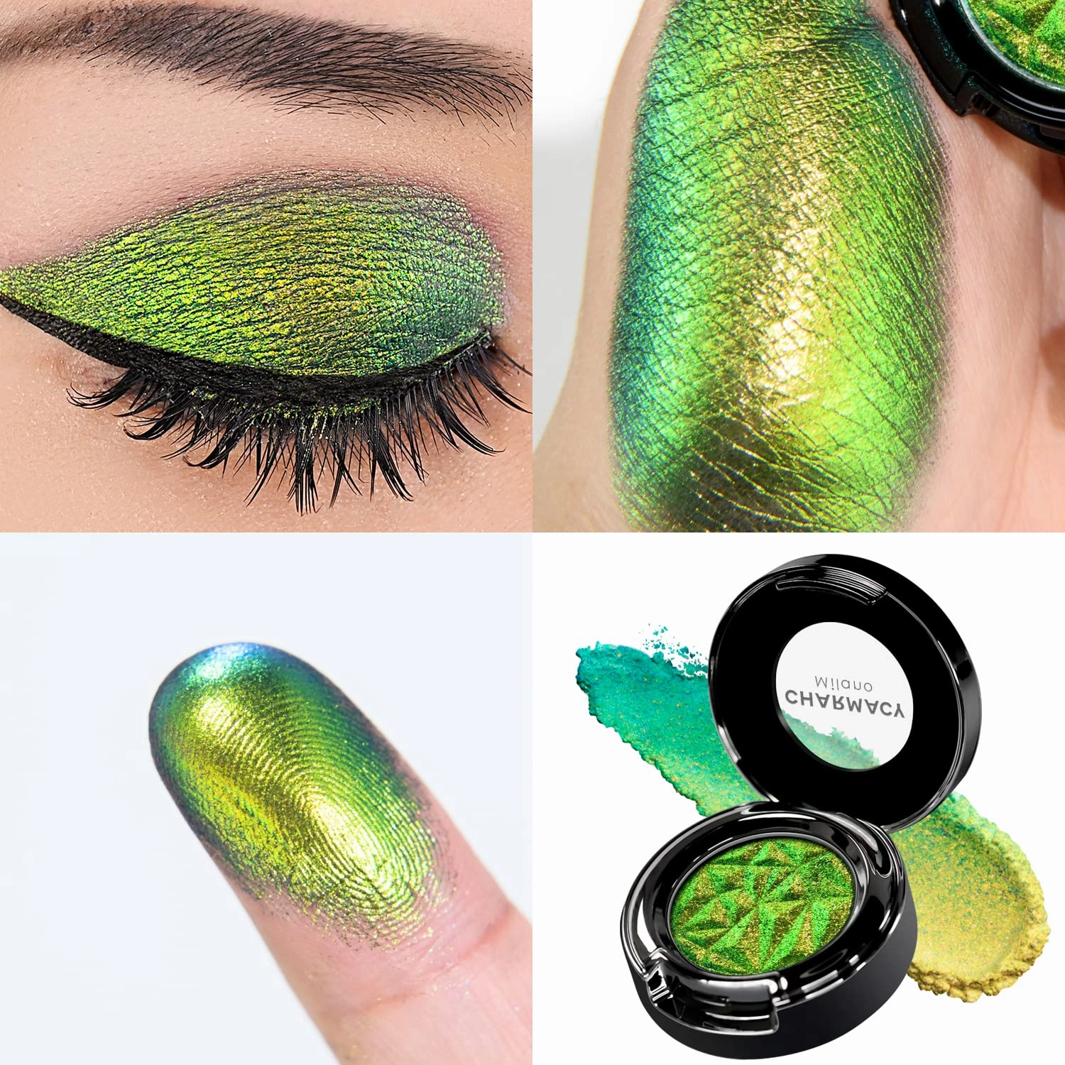 CHARMACY Duochrome Eyeshadow, Insane Shifters Chameleon Eyeshadow, Creates High-Impact, Metallic Eye Looks, 100% Vegan and Cruelty Free, 1.9g (#906)