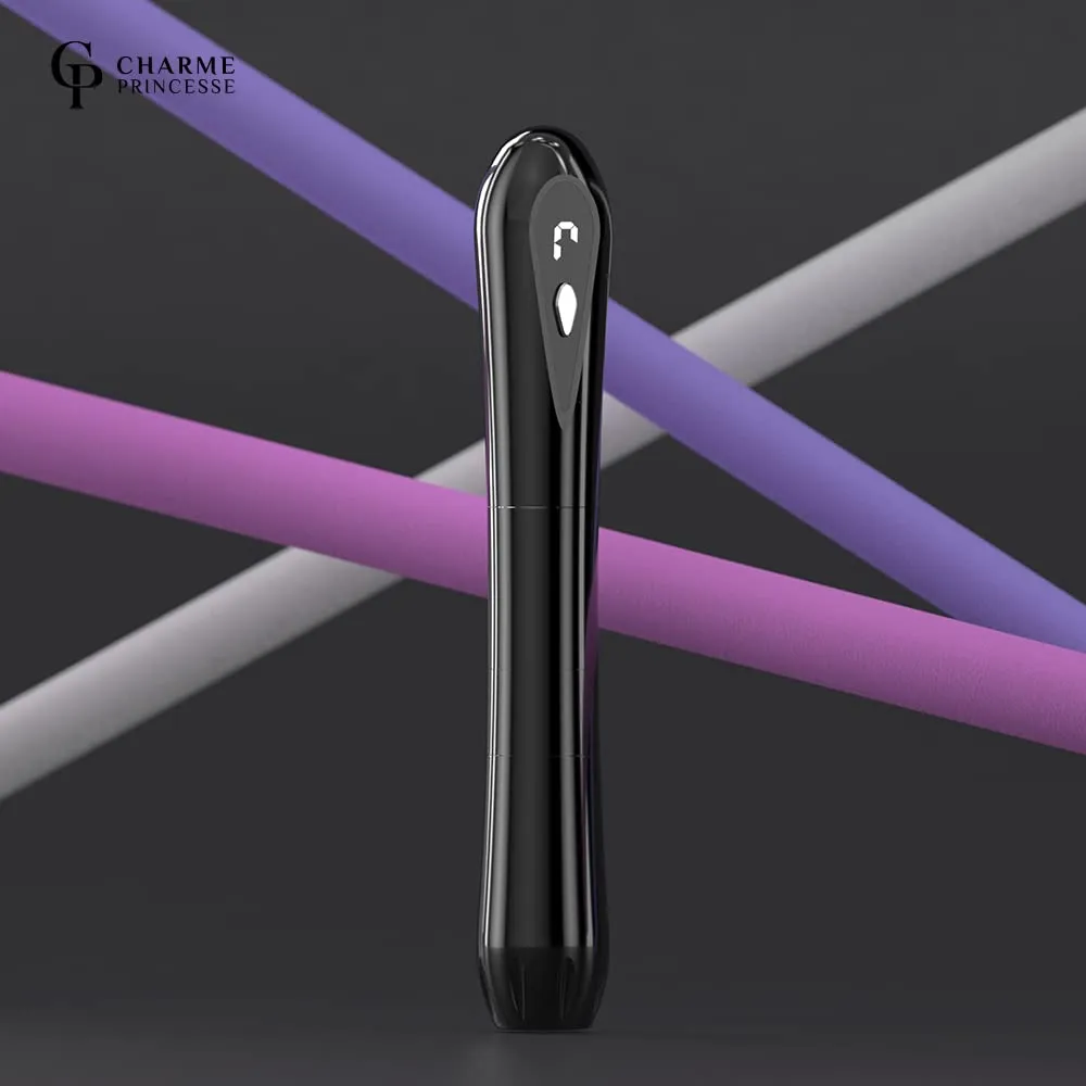 Charme Princesse Wireless Permanent Tattoo Machine Makeup Purple Rotary Machine Digital Microshade Machine Makeup Pen with 2 Pcs Battery for Eyebrows Eyeliners Lips CP-M2-E26-1