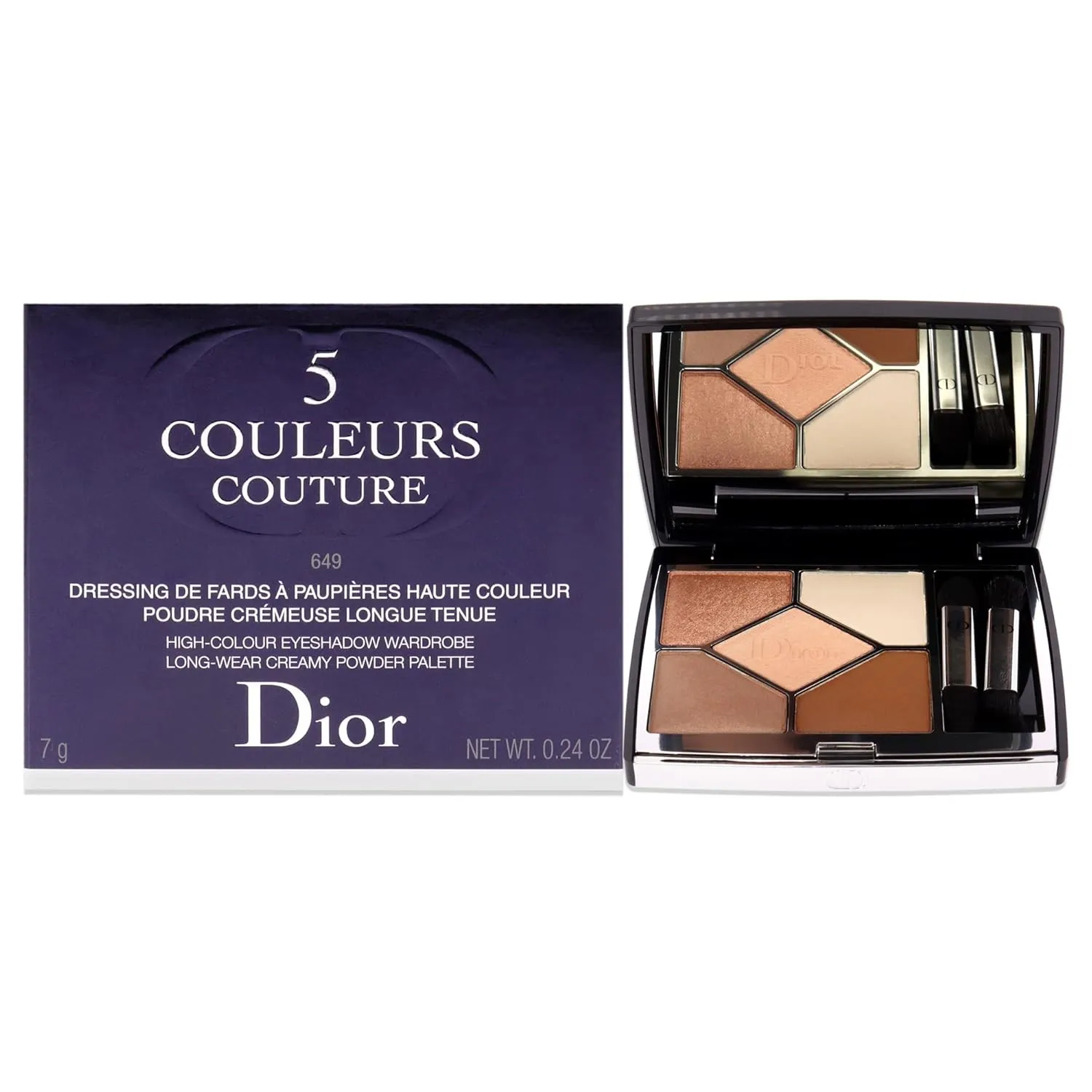 Christian Dior 5 Colour Couture Eyeshadow Palette - 649 Nude Dress Women Eye Shadow 0.24 oz