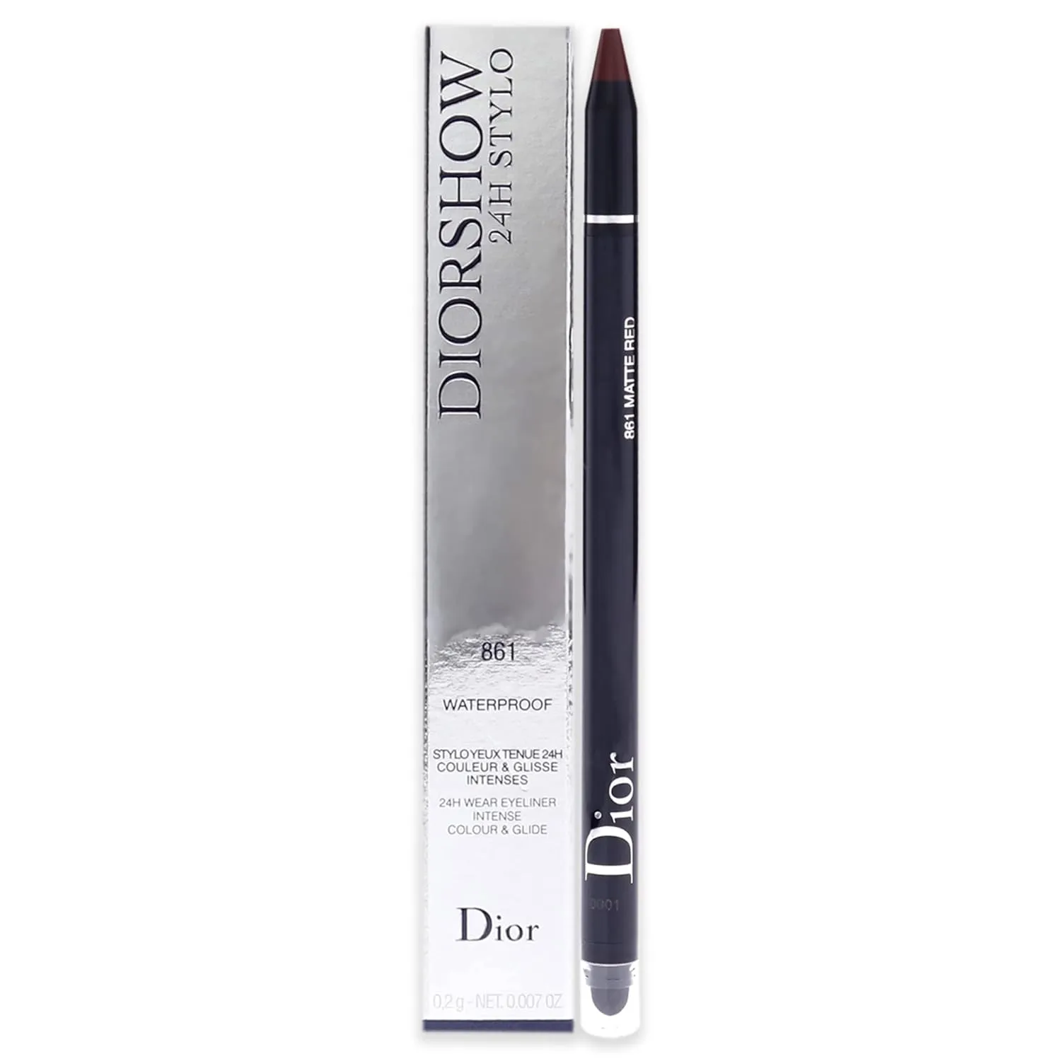 Christian Dior DIORSHOW 24 H Stylo Yeux WP 861 861 Matte Red C014300861 - Cream Eyelid Color