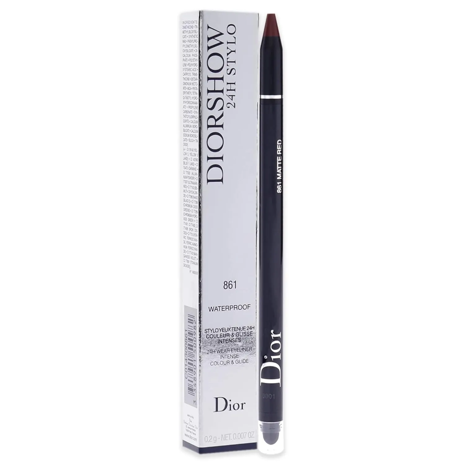 Christian Dior DIORSHOW 24 H Stylo Yeux WP 861 861 Matte Red C014300861 - Cream Eyelid Color