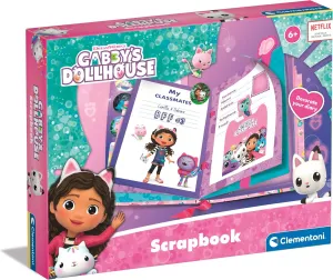 Clementoni Gabby's Dollhouse - Diary Set with Brush, Glitter, Pastel Colours, Ribbons & Stickers - Promotes Creativity & Writing Skill from 6 Years 18797