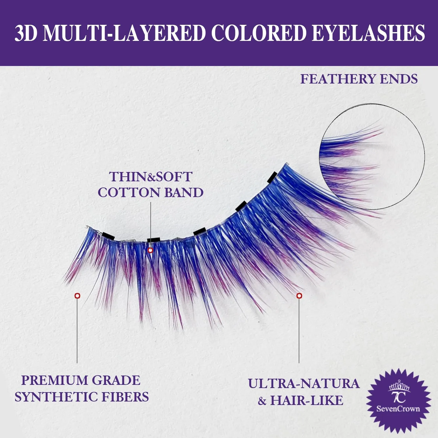 Color Magnetic Eyelashes Colored Magnetic Lashes – The Perfect Glam Pack: 10 Vivacious Styles, 4 Magnetic Eyeliners, Limitless Eye-catching Looks Magnificently, Cruelty-Free & Vegan