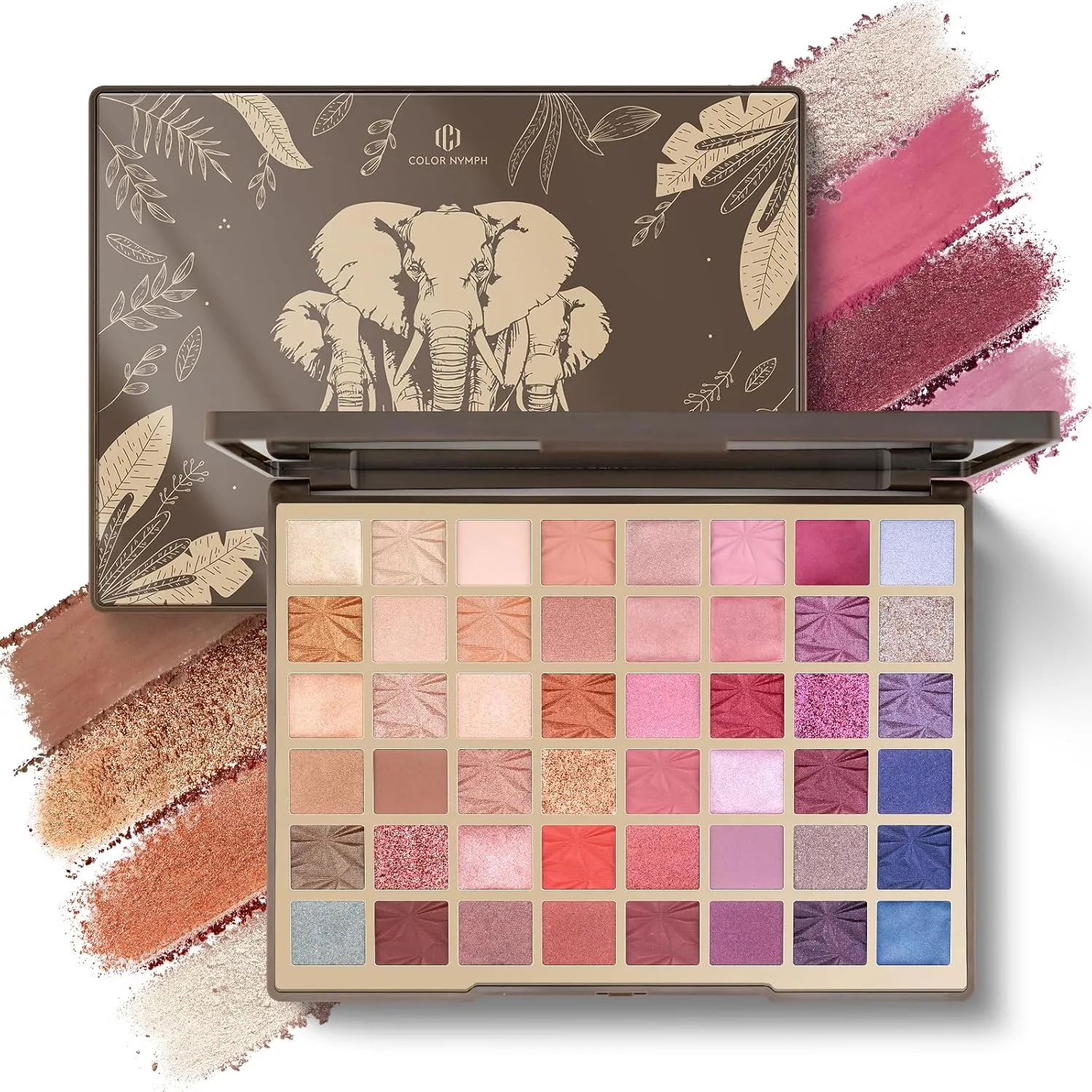 Color Nymph 48 Colors Face Makeup Palette, Eye shadow Palette Popular Color Makeup Blending Palettes For Eyes Face Pigmented Eyeshadow Set Matte/Glitter/Shimmer Eyeshadow Pallets