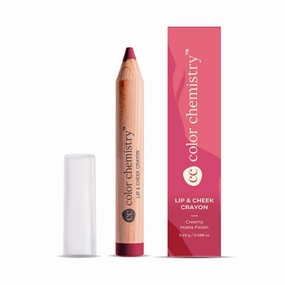 COLOR CHEMISTRY Lip And Cheek Crayon| Vegan, Ultra-Matte, Non-Drying, Pigmented & Long-Stay | Mulit-Use Lip Crayon 2.49 G (Pack Of 1) Freesia LC05