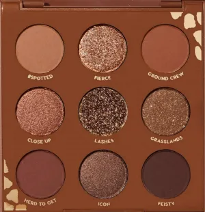 Colourpop ColourPop WILD CHILD Eyeshadow Palette Matte Metallic Sparkle Pressed Glitter Powder Super-Pigmented (Browns Chocolates Corals)