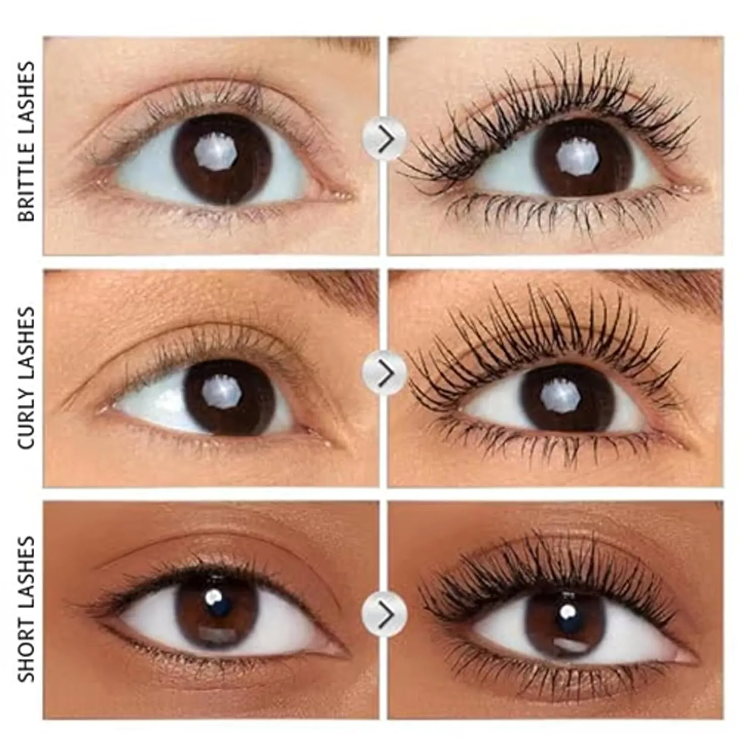 Comparison K Mascara, Tubing Mascara Black & Brown Duo for Lash Makeup, Relaxrich Lengthening and Curling Mascar, Smudge Proof Long Lasting and Waterproof, Non Clumping (Brown*2)