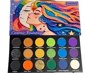 Cosmic Rainbow Eyeshadow Palette, 18 Shades